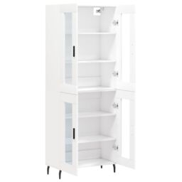Berkfield Home Highboard White 69.5x34x180 cm Engineered Wood - thumbnail 4