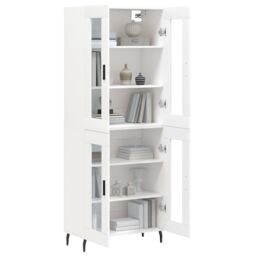 Berkfield Home Highboard White 69.5x34x180 cm Engineered Wood - thumbnail 3