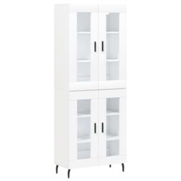 Berkfield Home Highboard White 69.5x34x180 cm Engineered Wood - thumbnail 2