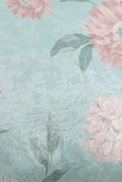 Dreams & Drapes 'Dahlia' Filled Cushion in Duck Egg Blue - Size: 43 cm x 43 cm - thumbnail 2