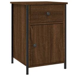 Berkfield Home Elegant Bedside Cabinets 2 pcs Brown Oak 40x42x60 cm Engineered Wood - Size: 40 x 42 x 60 cm - thumbnail 5