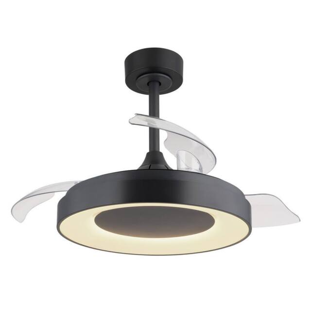 Netlighting Elina 3 Blade Ceiling Fan Grey 1x RGB LED Dimmable 2700 6500K Timer - image 1
