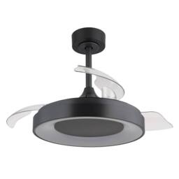 Netlighting Elina 3 Blade Ceiling Fan Grey 1x RGB LED Dimmable 2700 6500K Timer - thumbnail 2