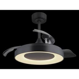 Netlighting Elina 3 Blade Ceiling Fan Grey 1x RGB LED Dimmable 2700 6500K Timer - thumbnail 3