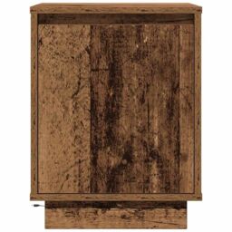 Berkfield Home Bedside Cabinets with LED Lights¬†2 pcs Old Wood 38x34x50 cm - Size: 38 x 34 x 50 cm - thumbnail 8