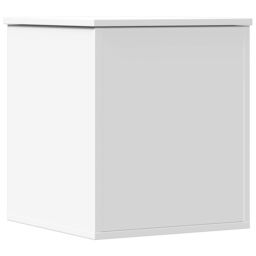 Berkfield Home Storage Box White 40x42x46 cm Engineered Wood - Size: 40 x 42 x 46 cm - thumbnail 2