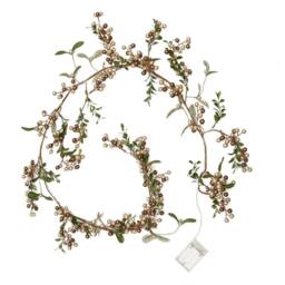 Dibor Copper Mistletoe Light Up Xmas Table Decor Christmas Garland 1.6m - Size: Large - thumbnail 2