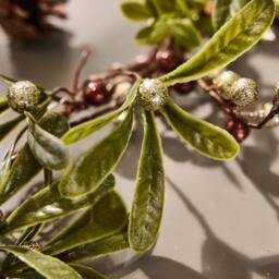 Dibor Copper Mistletoe Light Up Xmas Table Decor Christmas Garland 1.6m - Size: Large - thumbnail 5