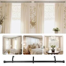 EONLION 46-114CM Extendable Curtain Poles in Black - Size: 100 cm - thumbnail 3