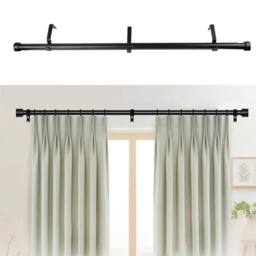 EONLION 46-114CM Extendable Curtain Poles in Black - Size: 100 cm - thumbnail 2