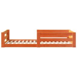 Berkfield Home Bed Frame without Mattress Wax Brown 80x200 cm Solid Wood Pine - thumbnail 5