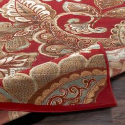 Livabliss Riley-Vintage Red Brown Green Traditional Boho Living Dining Bedroom Rug in Dark Red - Size: 80 cm x 220 cm - thumbnail 4