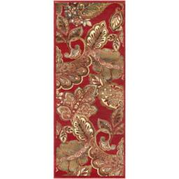 Livabliss Riley-Vintage Red Brown Green Traditional Boho Living Dining Bedroom Rug in Dark Red - Size: 80 cm x 220 cm - thumbnail 2