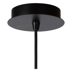 Lucide 'WOLFRAM' Dimmable Stylish Adjustable Indoor Pendant Light 1xE27 in Black - thumbnail 5