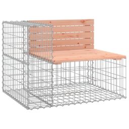 Berkfield Home Garden Bench Gabion Design 92x71x65.5 cm Solid Wood Douglas in Brown - thumbnail 2