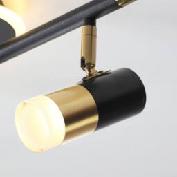 NIVOR 4-Light Dimmable LED Ceiling Track Lighting Rotatable Spotlig in Jet Black - thumbnail 7