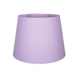 Happy Homewares Traditional Linen Fabric Drum Shade for Pendant & Lampshade in Lilac - Size: 8 inches - thumbnail 3