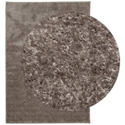 Berkfield Home Rug ISTAN High Pile Shiny Look Grey 120x170 cm - Size: Medium - thumbnail 3