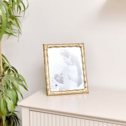 Large Gold Bamboo Portrait Photo Frame - 8 X 10 - thumbnail 4