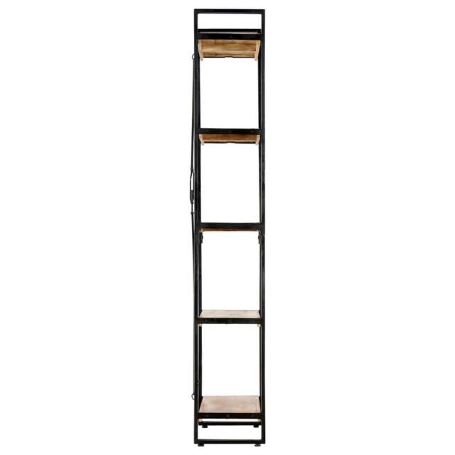 Berkfield Home Beautiful 5-Tier Bookcase 60x30x180 cm Solid Mango Wood in Brown - Size: 60 x 30 x 180 cm - image 1