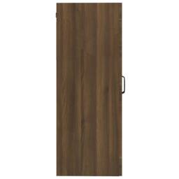Berkfield Home Hanging Wall Cabinet Brown Oak 69.5x34x90 cm - thumbnail 4