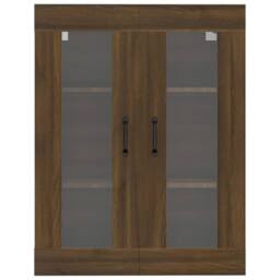 Berkfield Home Hanging Wall Cabinet Brown Oak 69.5x34x90 cm - thumbnail 3