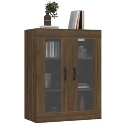 Berkfield Home Hanging Wall Cabinet Brown Oak 69.5x34x90 cm - thumbnail 6
