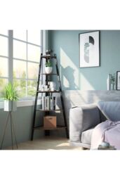 Living and Home 5 Tier Vintage Tiered Plant Stand in Brown - thumbnail 6