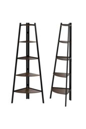 Living and Home 5 Tier Vintage Tiered Plant Stand in Brown - thumbnail 3