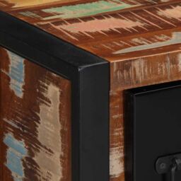 Berkfield Home Sideboard 50x35x70 cm Solid Wood Reclaimed in Brown - Size: 50 x 35 x 70 cm - thumbnail 5