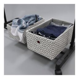 JVL Adjustable Clothes/Garment Rail in Silver - Size: Large - thumbnail 4