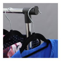 JVL Adjustable Clothes/Garment Rail in Silver - Size: Large - thumbnail 2