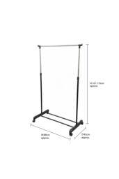 JVL Adjustable Clothes/Garment Rail in Silver - Size: Large - thumbnail 6