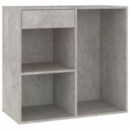 Berkfield Home Cosmetic Cabinet Concrete Grey 80x40x75 cm Engineered Wood - Size: 80 x 40 x 75 cm - thumbnail 2