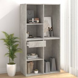 Berkfield Home Cosmetic Cabinet Concrete Grey 80x40x75 cm Engineered Wood - Size: 80 x 40 x 75 cm - thumbnail 4