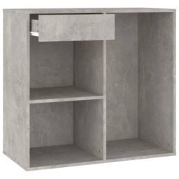 Berkfield Home Cosmetic Cabinet Concrete Grey 80x40x75 cm Engineered Wood - Size: 80 x 40 x 75 cm - thumbnail 6