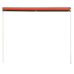 Berkfield Home Retractable Awning 350x150 cm Orange & Brown - thumbnail 4