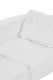 Living and Home Corduroy Folding Sofa Bed with Pillow in White - thumbnail 7