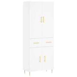 Berkfield Home Highboard White 69.5x34x180 cm Engineered Wood - thumbnail 3