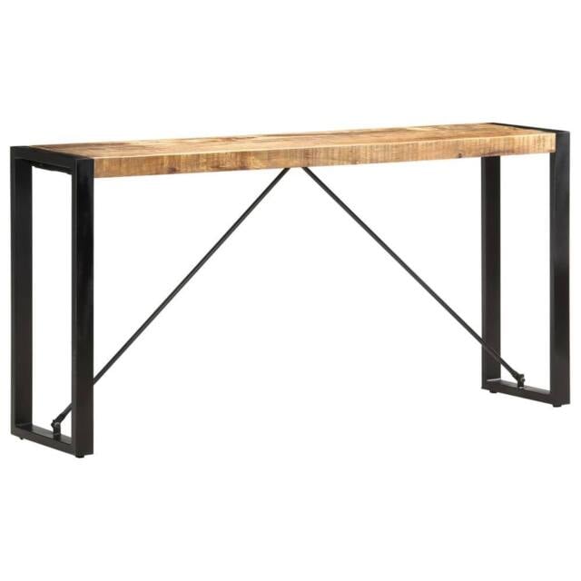 Berkfield Home Console Table 150x35x76 cm Solid Mango Wood in Brown - Size: 150 x 35 x 76 cm - image 1