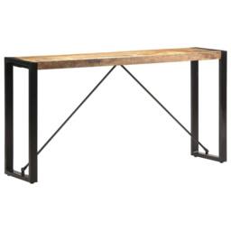 Berkfield Home Console Table 150x35x76 cm Solid Mango Wood in Brown - Size: 150 x 35 x 76 cm - thumbnail 6