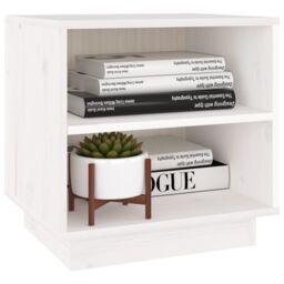 Berkfield Home Bedside Cabinets 2 pcs White 40x34x40 cm Solid Wood Pine - Size: 40 x 34 x 40 cm - thumbnail 5