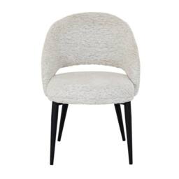 Lemon Pavilion Furniture and Decor Sorelle Curved Indoor Dining Chair - Metal - L63xW56xH88 cm - White - thumbnail 2