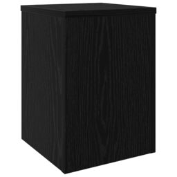 Berkfield Home Plant Stands 2 pcs Black Oak 25x25x35 cm Engineered Wood - Size: 25 x 25 x 35 cm - thumbnail 4