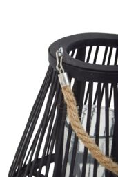 Orsina Lentigo Small Bamboo Lantern in Black - thumbnail 3