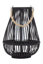 Orsina Lentigo Small Bamboo Lantern in Black - thumbnail 2