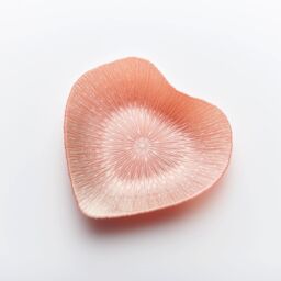 Sienna Glass Glass Bowl Heart Design Pink - thumbnail 4