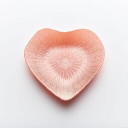 Sienna Glass Glass Bowl Heart Design Pink - thumbnail 2