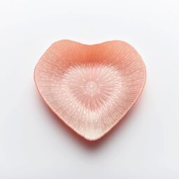 Sienna Glass Glass Bowl Heart Design Pink - thumbnail 1