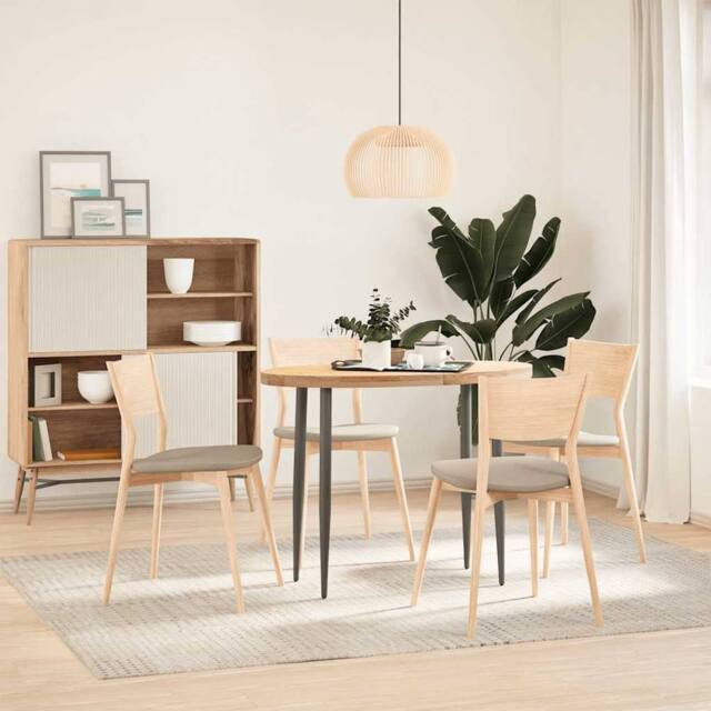 Berkfield Home Table Top 100x50x4 cm Solid Wood Oak Oval in Light Oak - Size: 100 x 50 x 4 cm - image 1